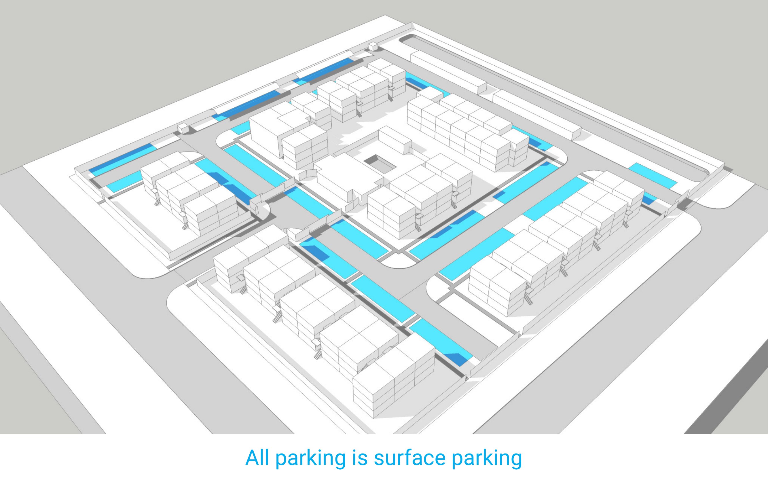 All parking is surface parking